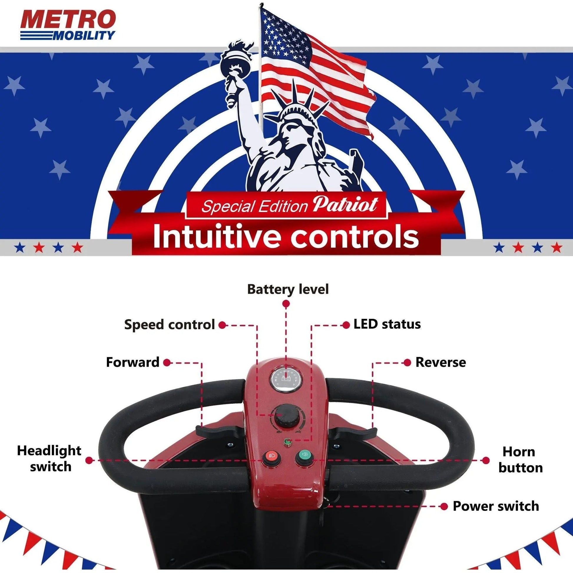 Metro Mobility Patriot 4-Wheel Mobility Scooter