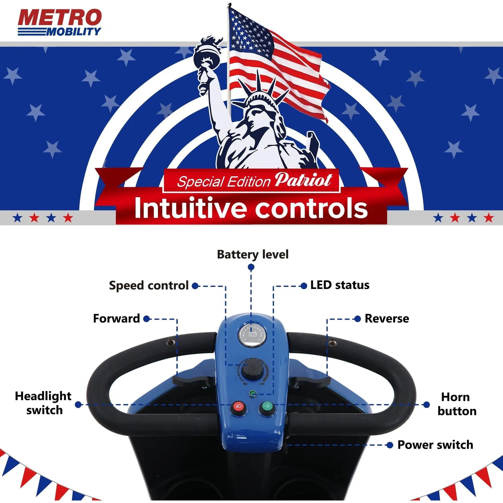 Metro Mobility Patriot 4-Wheel Mobility Scooter