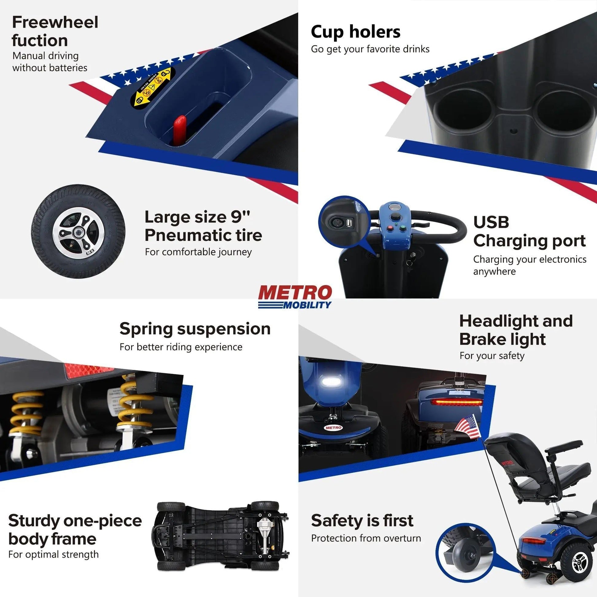 Metro Mobility Patriot 4-Wheel Mobility Scooter