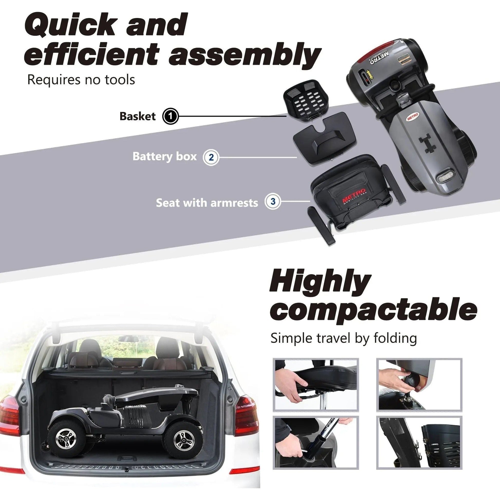 Metro Mobility Patriot 4-Wheel Mobility Scooter
