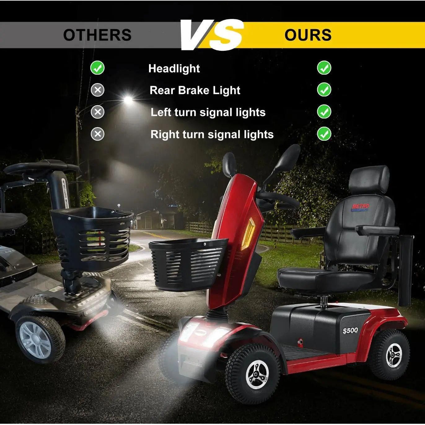 Metro Mobility S500 Heavy Duty 4-Wheel Mobility Scooter
