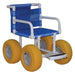 MJM International Echo All Terrain Transport Chair with 42" Rigid Wheels