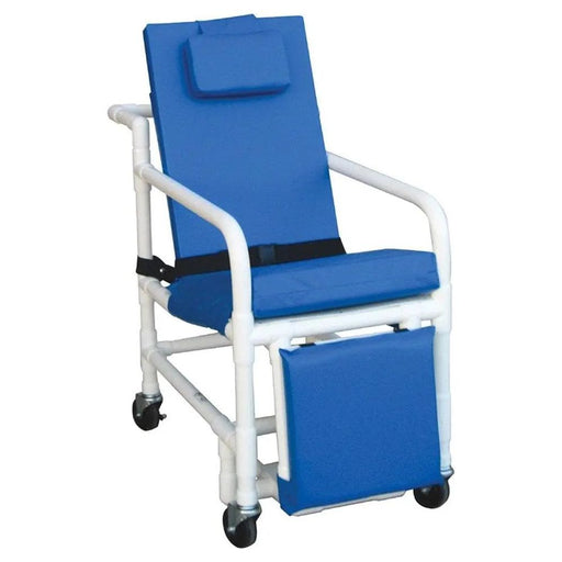 MJM International PVC 3-Position Reclining Geriatric Chair with Elevating Leg Rests