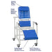 MJM International PVC Echo Reclining Padded Shower Chair with Commode Opening