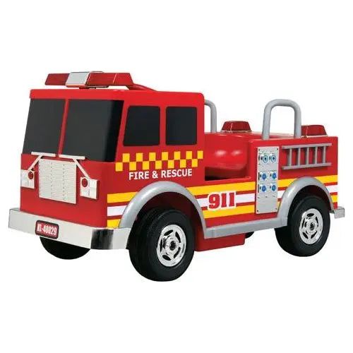 MotoTec Kalee 12V Fire Truck Electric Ride-On