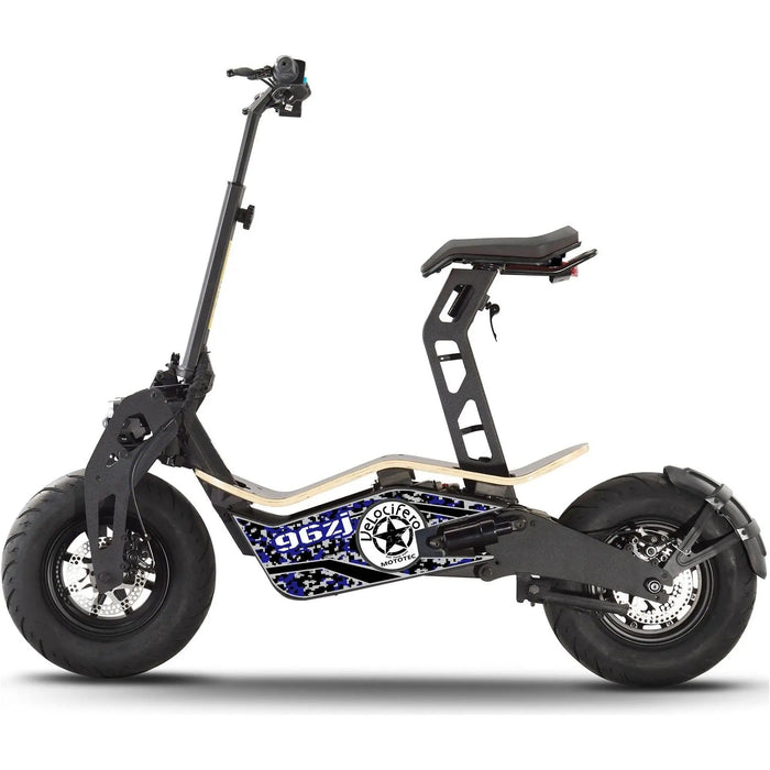 MotoTec Mad 1600W 48V Seated Electric Scooter