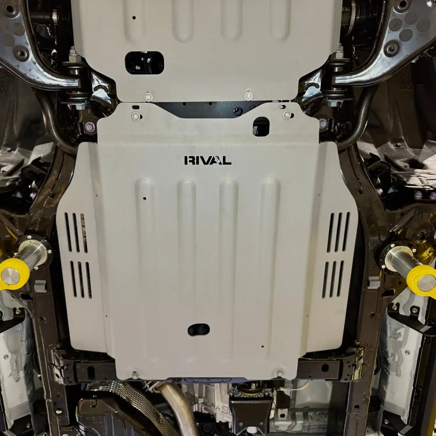 RIVAL Aluminum Transmission Skid Plate 2024+ Tacoma 4Gen Hybrid | 2024+ Land Cruiser Hybrid | 2025 4Runner 6Gen Hybrid - 2333.9569.2.6