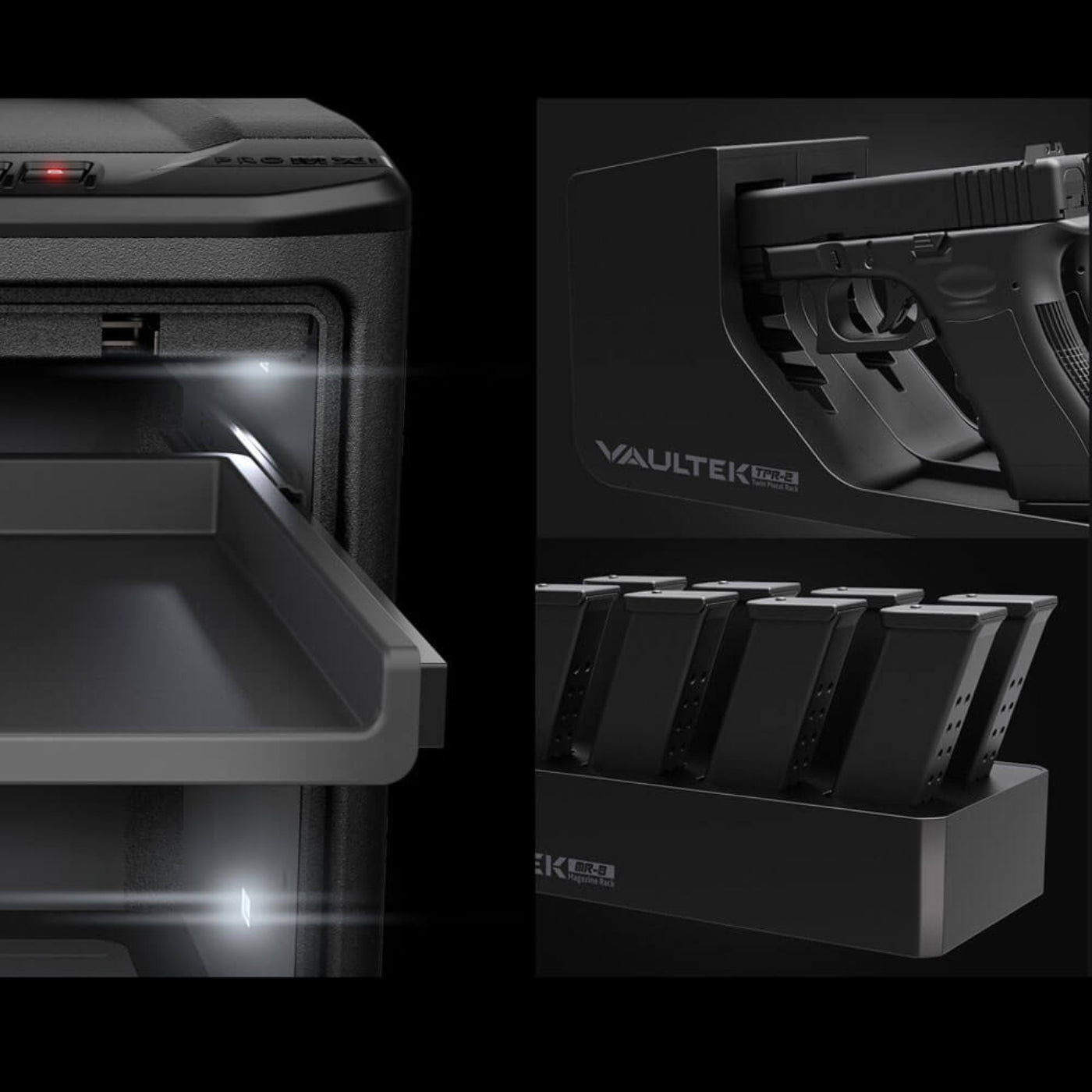 Liberty Safe Vaultek NMXi High Capacity Smart Handgun Safe - NMXi-BK