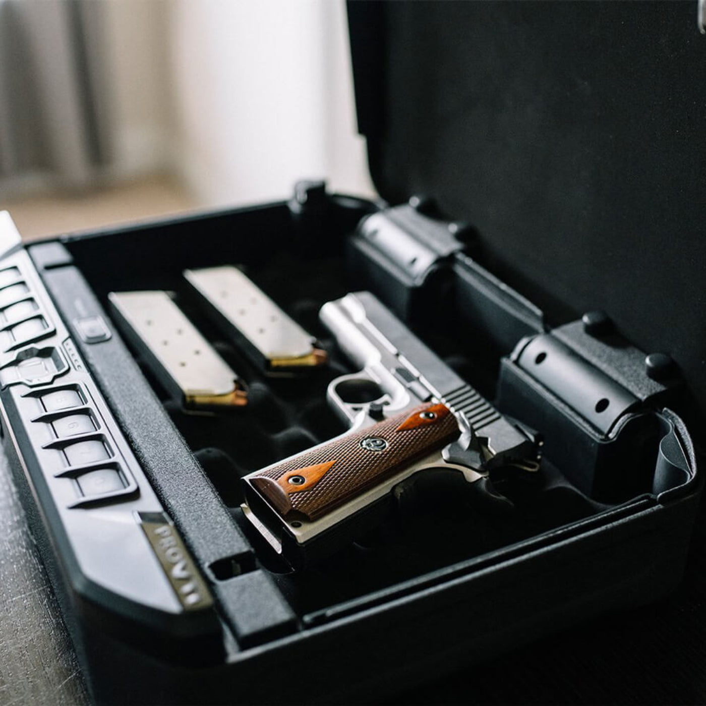 Liberty Safe Vaultek VTi Portable Biometric, Bluetooth & Electronic Smart Handgun Safe - PROVTi-BK