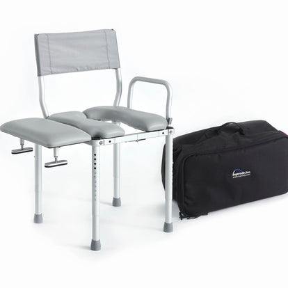 Nuprodx MC3000TX Travel Folding Shower Commode Chair