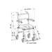 Nuprodx MC4000 Roll-In Transport Shower Commode Chair