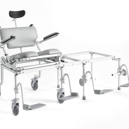 Nuprodx MC6000Tilt Commode Chair With Tub Access Slider And Tilt-In-Space