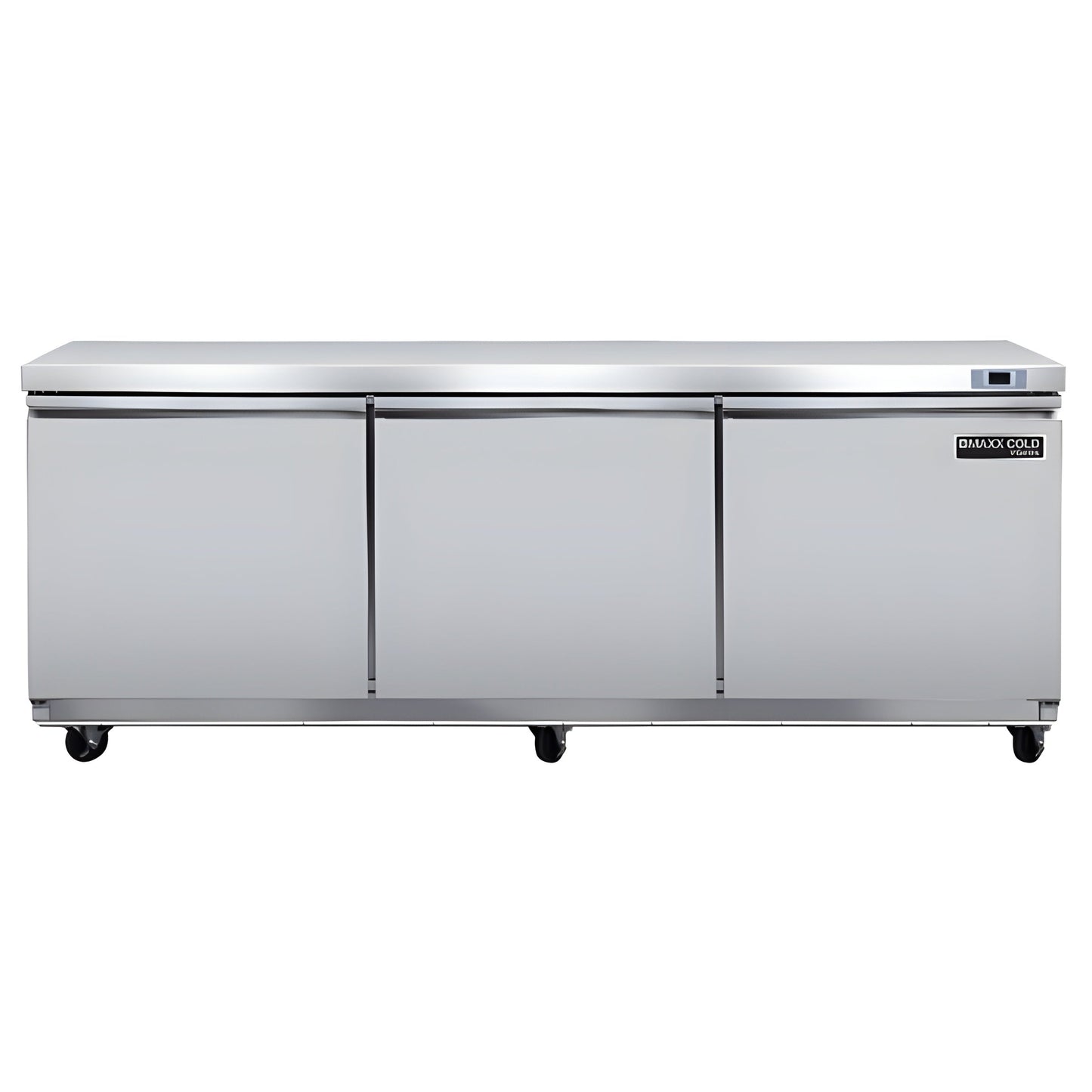 Maxx Cold V-Series 3 Door Undercounter Refrigerator, in Stainless Steel - MVR72UHC
