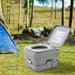 Outsunny Portable Toilet 2.8 Gallon 10L Travel Camping Outdoor Indoor