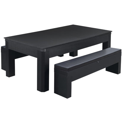 Hathaway Park Avenue 7ft Multi Game Table with Top & Benches - BG2530PR