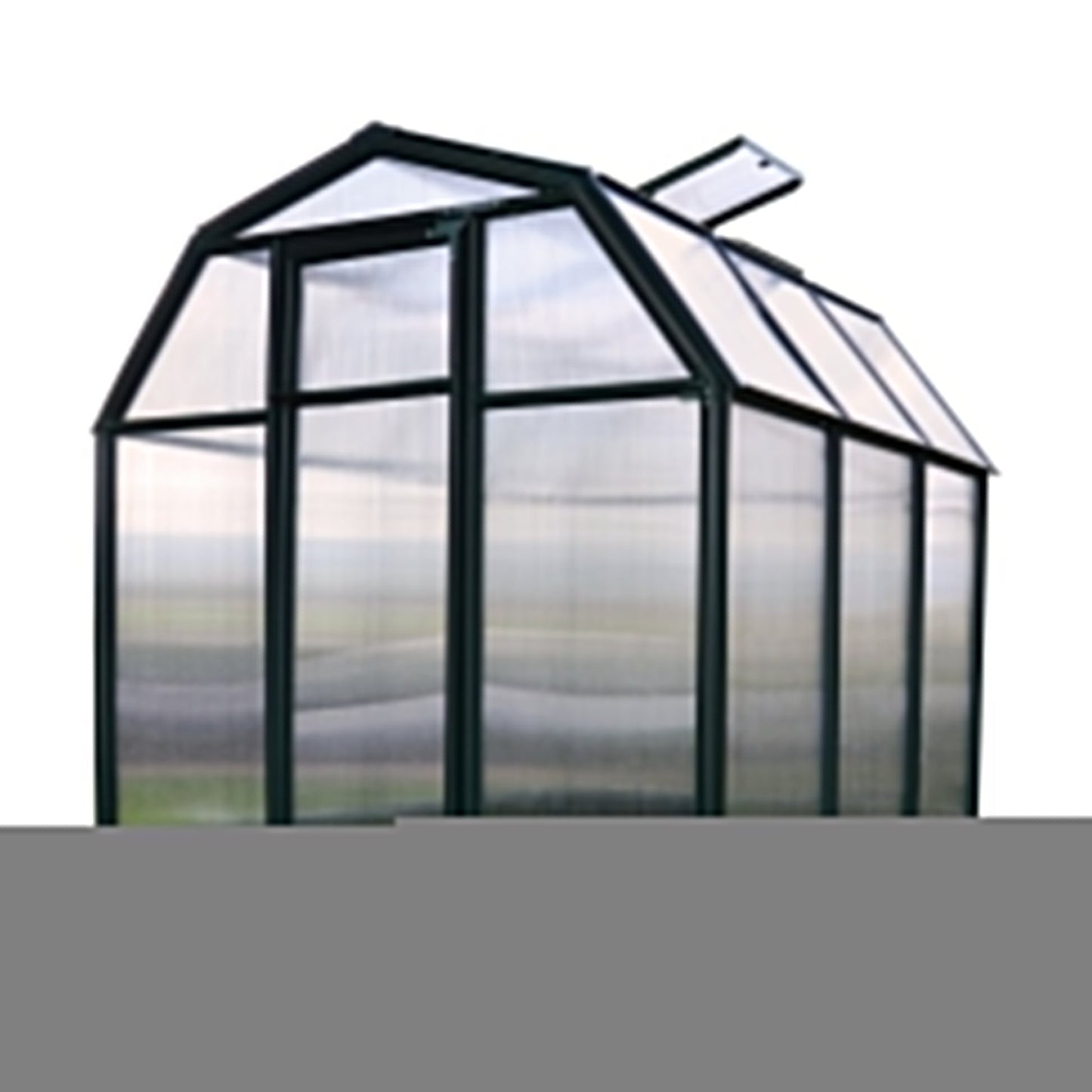 Palram Canopia | EcoGrow Greenhouse Kit - 6 Ft Wide - Green With 6mm Twin-wall Polycarbonate Glazing - HG7006