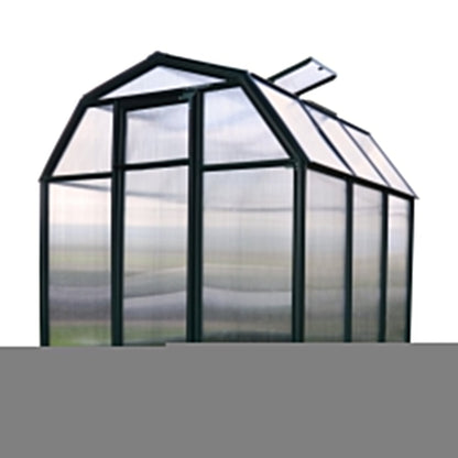 Palram Canopia | EcoGrow Greenhouse Kit - 6 Ft Wide - Green With 6mm Twin-wall Polycarbonate Glazing - HG7006