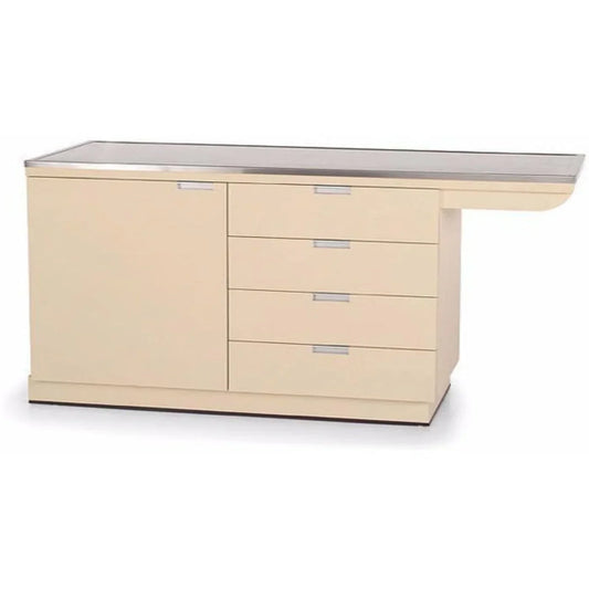 PETLIFT Omni Veterinary Exam Table & Storage Extended Top Right-Side Top Table - 58 x 24 - PL-TEC-400-58SS