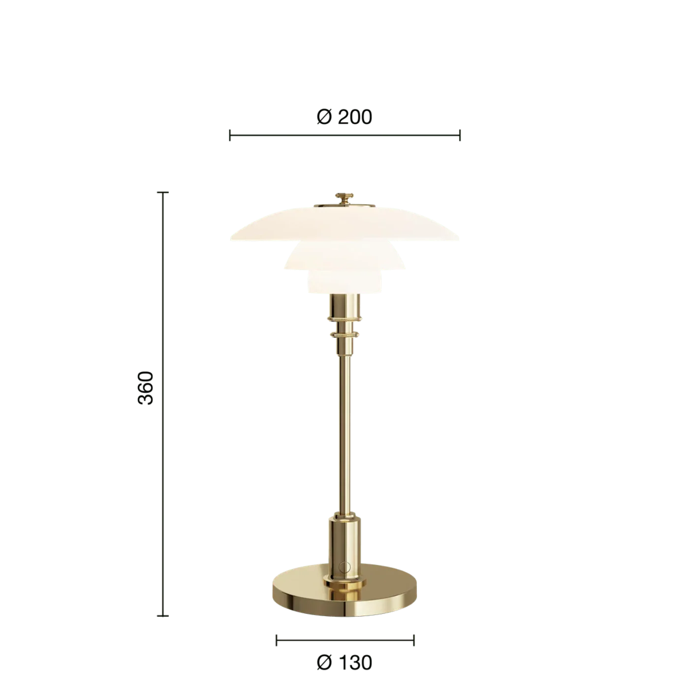 Louis Poulsen PH 2/1 Portable Lamp - 5744170424