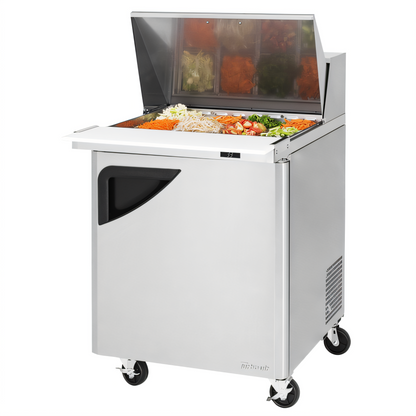 Turbo Air TST-28SD-12-N Super Deluxe Refrigerated Prep Tables - TST-28SD-12-N