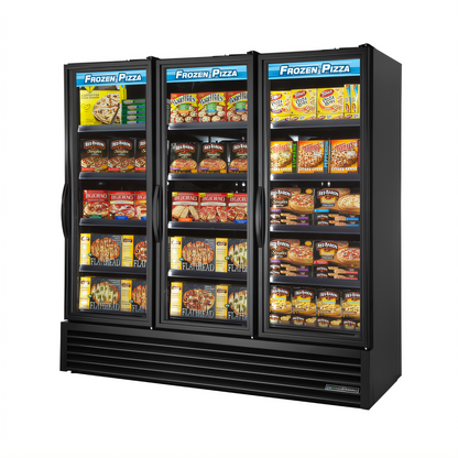 True Mfg. - General Foodservice FLM-81F~TSL01 Glass Door Merchandisers - FLM-81F~TSL01