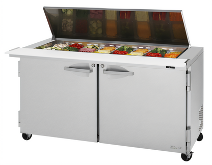 Turbo Air PST-60-24-N-FL PRO Refrigerated Prep Tables - PST-60-24-N-FL