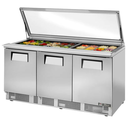 True Mfg. - General Foodservice Refrigerated Prep Tables - TFP-72-30M-FGLID