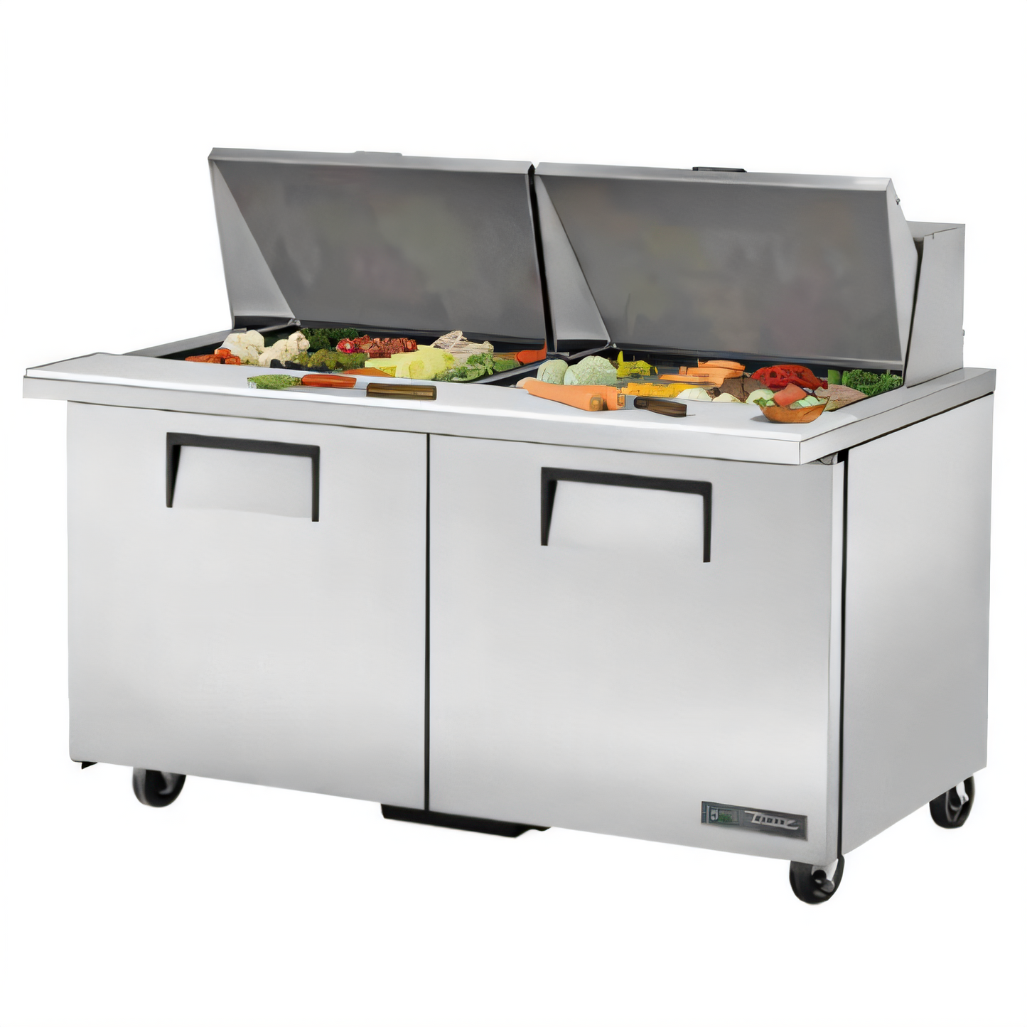 True Mfg General Foodservice Refrigerated Prep Tables - TSSU-60-24M-B-ST-HC
