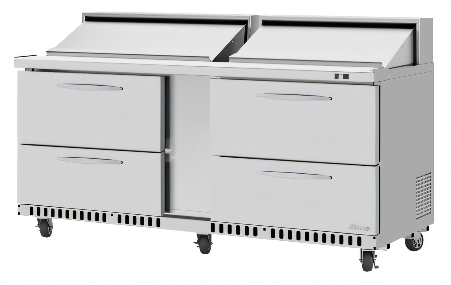 Turbo Air PRO Refrigerated Prep Tables - PST-72-D4-FB-N