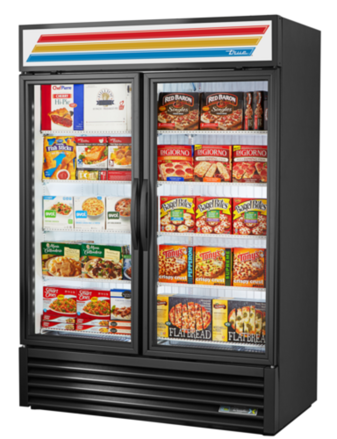 True Mfg. - General Foodservice GDM-49F-LTF-HC~TSL01 Glass Door Merchandisers