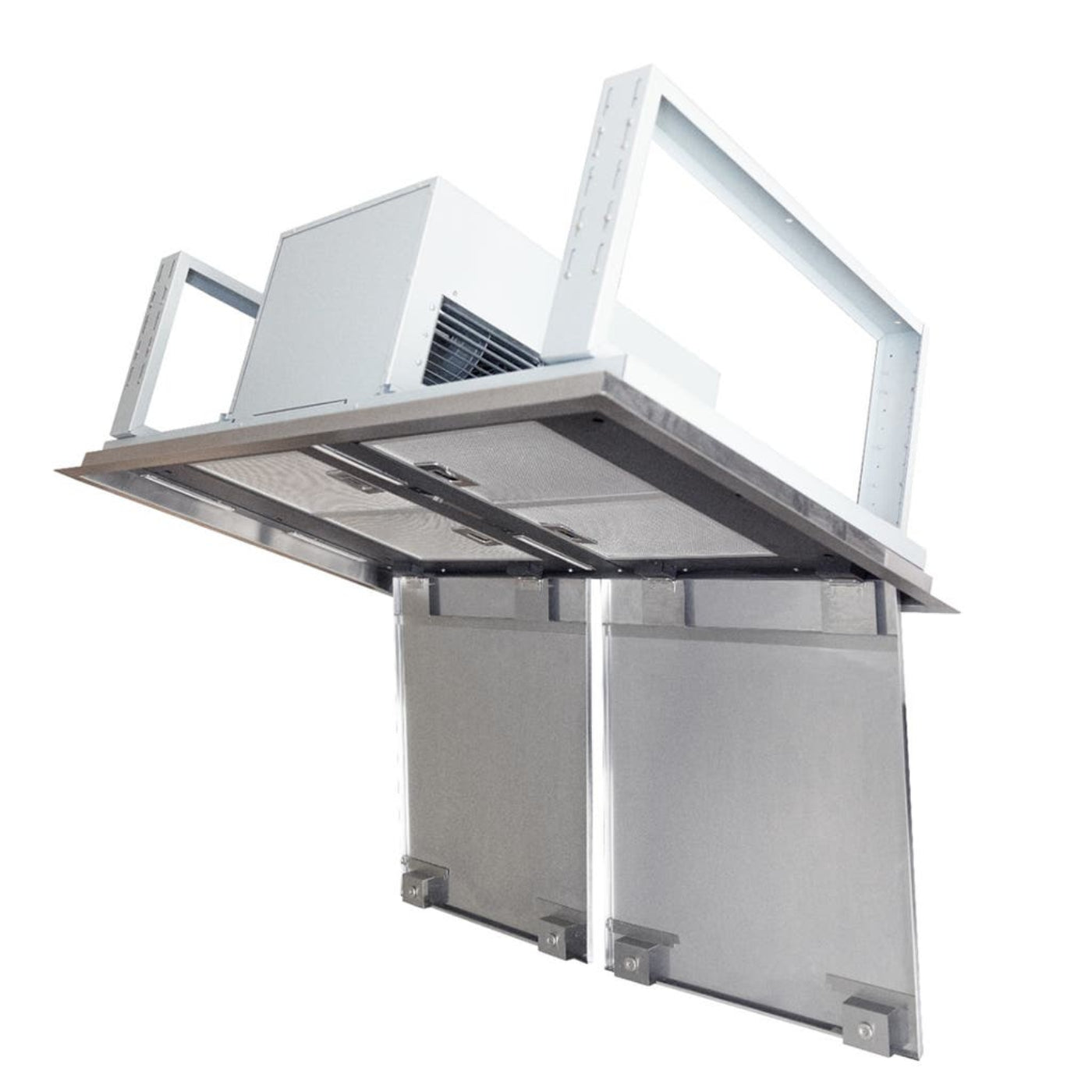 Proline Ceiling Flush Range Hood in 42 inches wide, 1200 CFM, Stainless Steel Finish - PLFI Flush Mount Island Pro.42