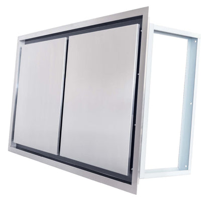 Proline Ceiling Flush Range Hood in 42 inches wide, 1200 CFM, Stainless Steel Finish - PLFI Flush Mount Island Pro.42