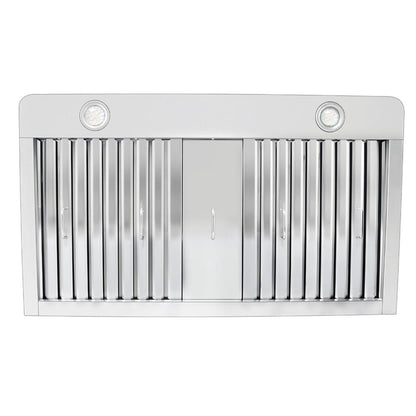 ProLine Stainless Steel Vent Hood, Wall Mounted Quiet Operation - PLFW 129J
