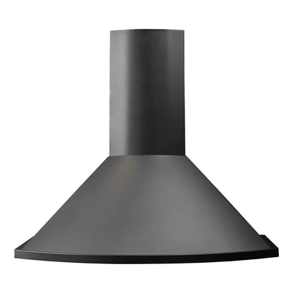 Proline Wall-Mounted Range Hood, Ducted, 600 CFM, Stainless Steel, Black Finish - PLFW Vector.30