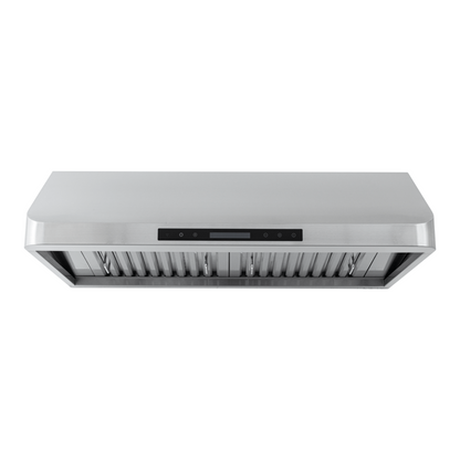 Proline Ductless Convertible Under Cabinet Vent Hood - 900 CFM in Stainless Steel with modern Control Panel - PLJW 113