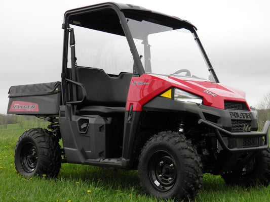 3 Star UTV Polaris Mid-Size 570 Ranger 2-Seater - 1 Pc Scratch-Resistant Windshield with Vent Option - POLM57-LX1-MR1
