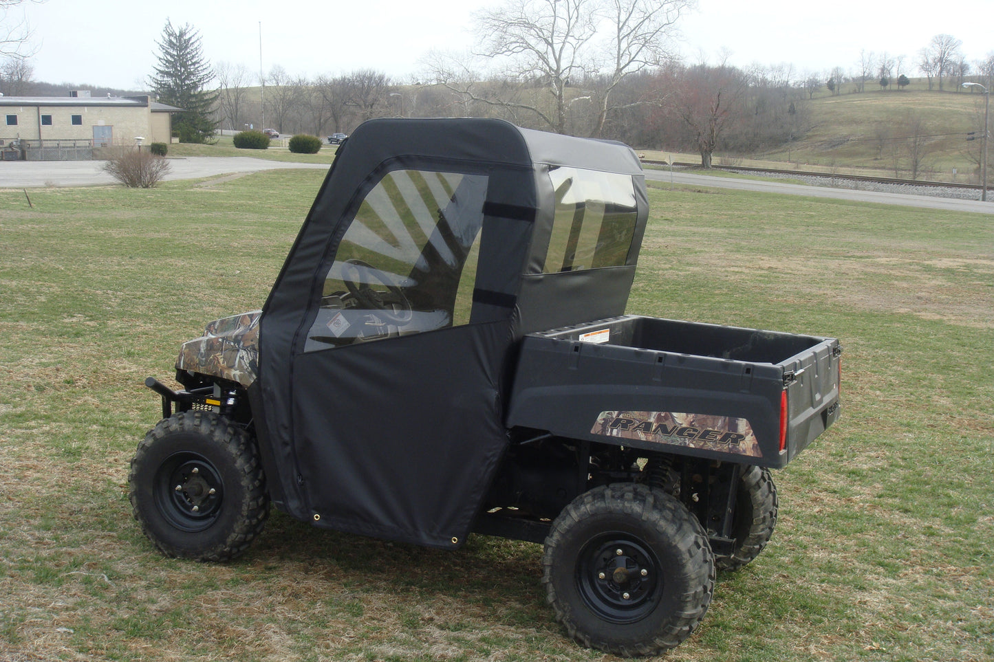 3 Star UTV Polaris Mid-Size Ranger 2-Passenger (2009-2014) - Door/Rear Window Combo - POL400-DRF-BLK
