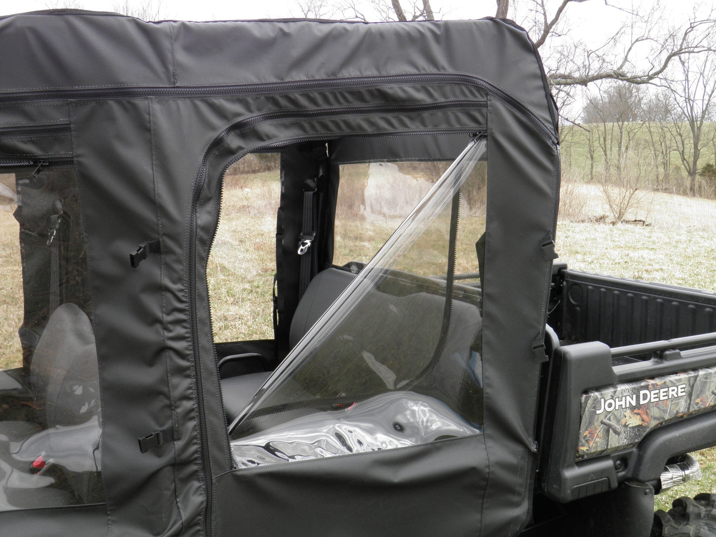 3 Star UTV Polaris Mid-Size Ranger 2-Passenger (2009-2014) - Door/Rear Window Combo - POL400-DRF-BLK