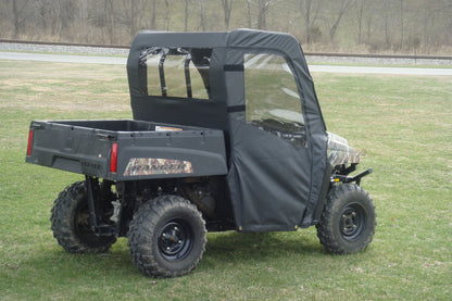3 Star UTV Polaris Mid-Size Ranger 2-Passenger (2009-2014) - Door/Rear Window Combo - POL400-DRF-BLK