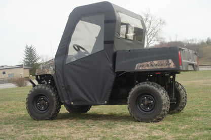 3 Star UTV Polaris Mid-Size Ranger 2-Passenger (2009-2014) - Door/Rear Window Combo - POL400-DRF-BLK
