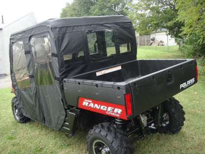 3 Star UTV Polaris Ranger Crew 700 (2008-2009) - Full Cab Enclosure with Vinyl Windshield - POLCR9-FCE-BLK