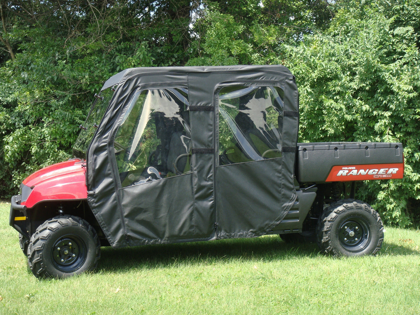 3 Star UTV Polaris Ranger Crew 700 (2008-2009) - Soft Doors - POLCR9-DOF-BLK