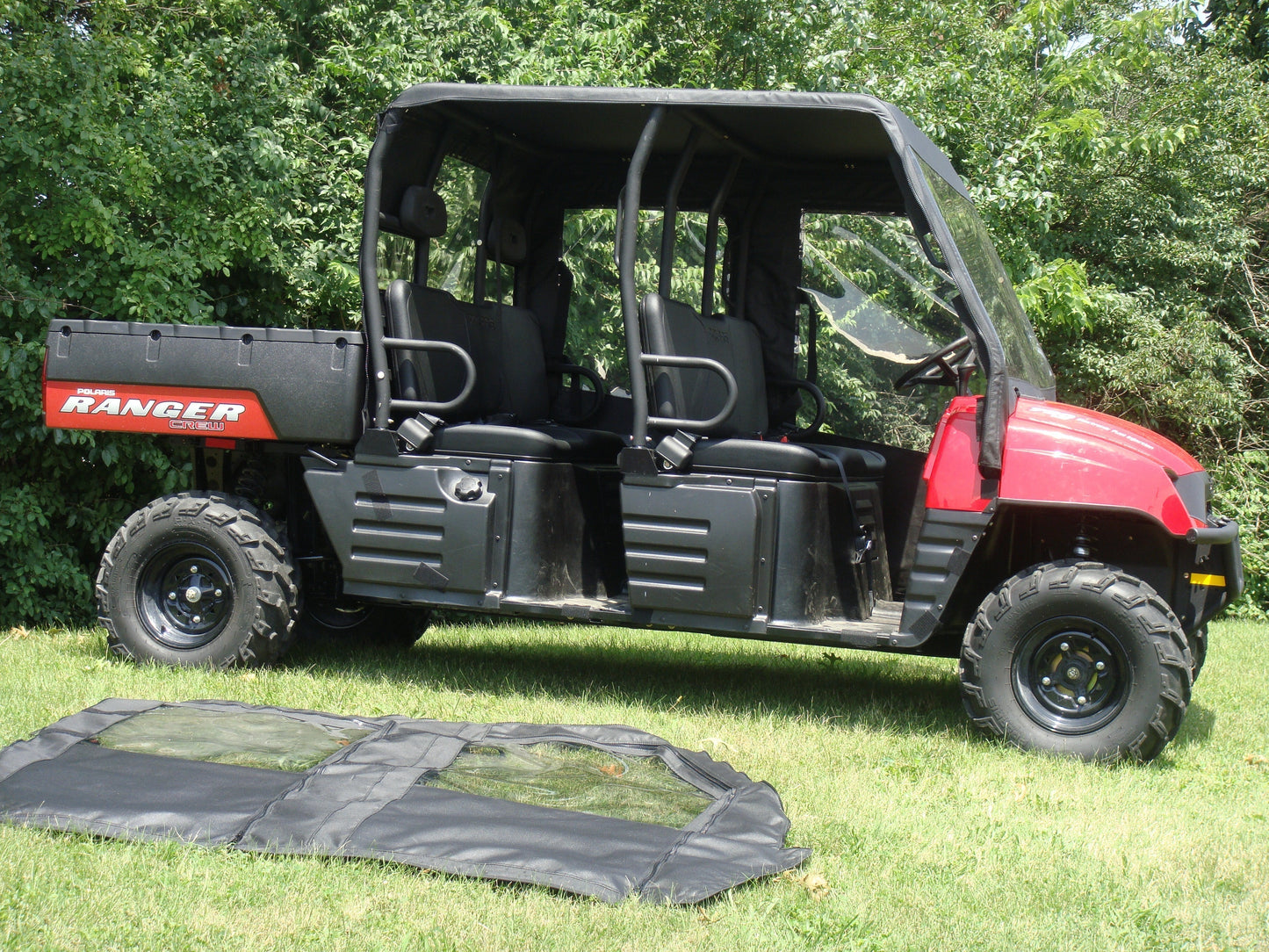 3 Star UTV Polaris Ranger Crew 700 (2008-2009) - Soft Doors - POLCR9-DOF-BLK
