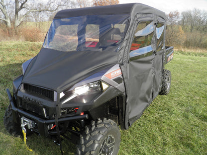 3 Star UTV Polaris Ranger Crew 900 - Full Cab Enclosure with Vinyl Windshield - POLC90-FCE-BLK