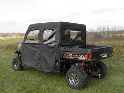 3 Star UTV Polaris Ranger Crew 1000 - Door/Rear Window Combo - POLC10-DRF-BLK