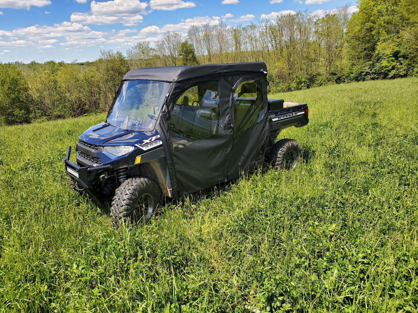 3 Star UTV Polaris Ranger Crew 1000 - Full Cab Enclosure For Hard Windshield - POLC10-FCF-BLK