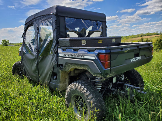3 Star UTV Polaris Ranger Crew 1000 - Full Cab Enclosure For Hard Windshield - POLC10-FCF-BLK