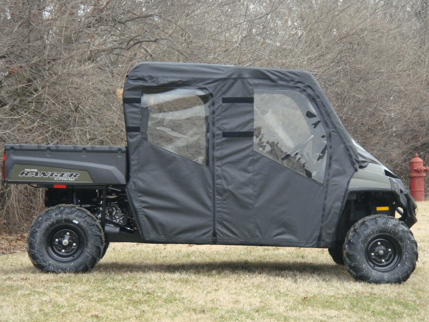 3 Star UTV Polaris Ranger Mid-Size Crew - Soft Doors - POLCR5-DOF-BLK