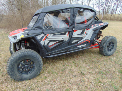 3 Star UTV Polaris RZR XP 4 1000/XP 4 Turbo - Door/Rear Window Combo - RZR104-DRH-BLK