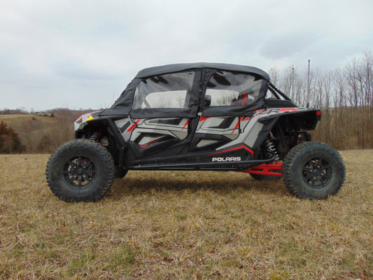 3 Star UTV Polaris RZR XP 4 1000/XP 4 Turbo - Door/Rear Window Combo - RZR104-DRH-BLK